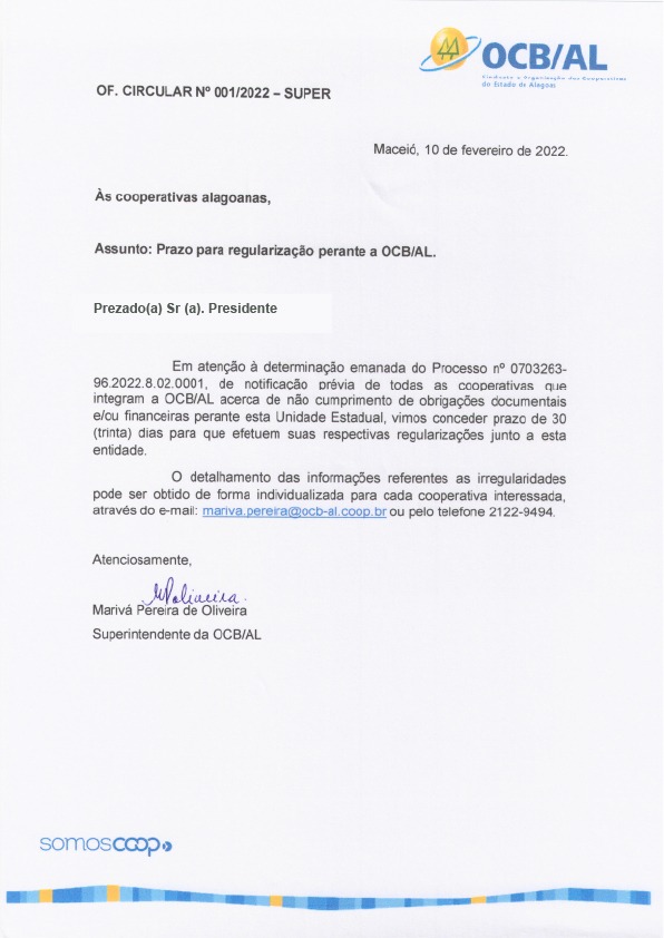 Regularização de cooperativas